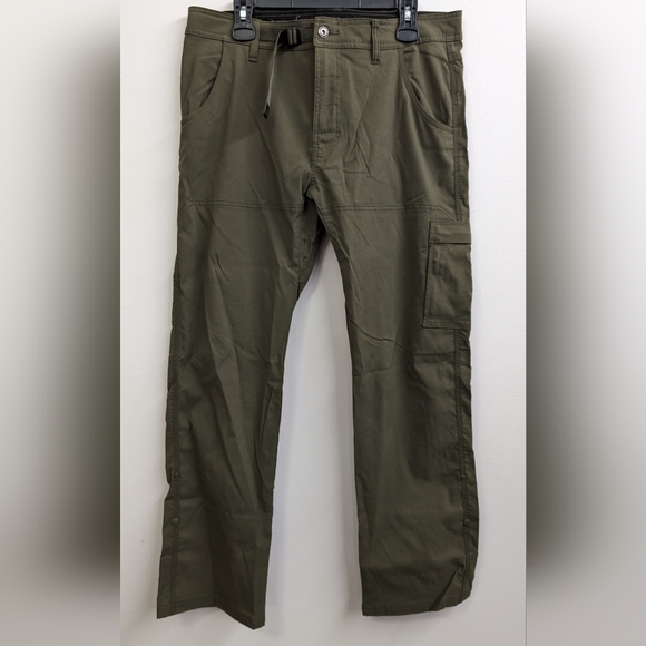Prana Stretch Zion Pants 36x32 Olive Green - Picture 1 of 3